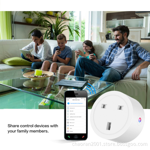 Chaoran Wholesale Alexa Amazon Echo Smart Wall Socket UK WiFi Enable UK Plug
